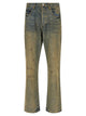 Purple 'P011 Dirty Oil Repair' Jeans