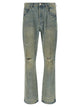 Purple 'P026 Dirty Fade Rip Boot' Jeans