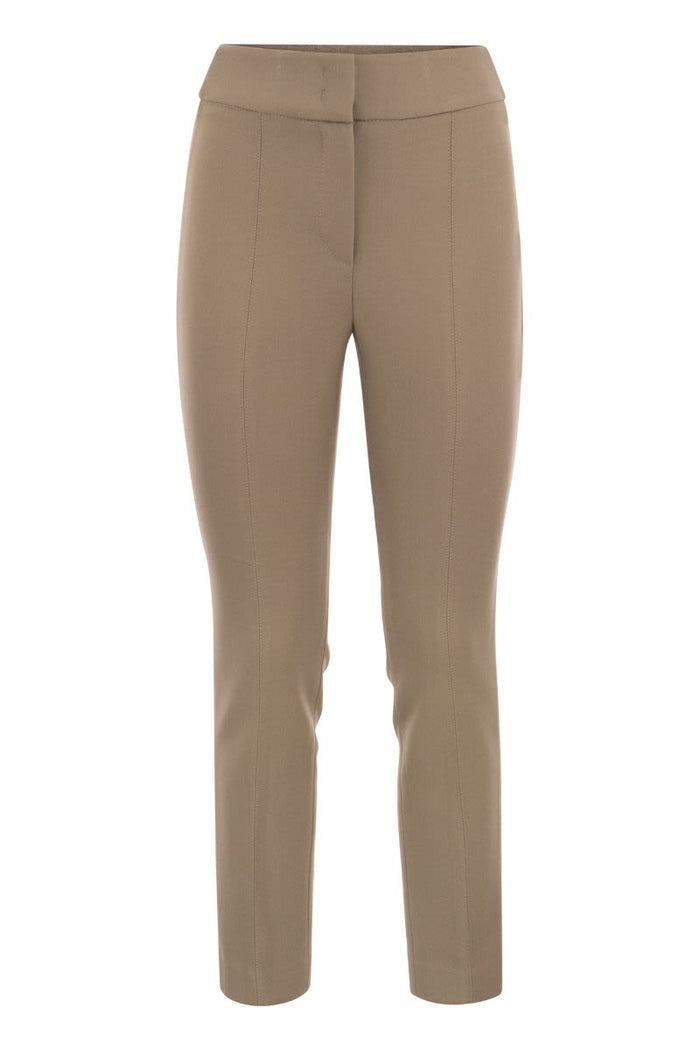 Peserico Stretch Gabardine Cigarette Trousers