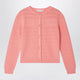 Bonpoint Mia Cardigan With Cherries And Musical Notes In Wool Blend