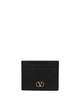 Valentino Garavani Black Vlogo Signature Card Holder