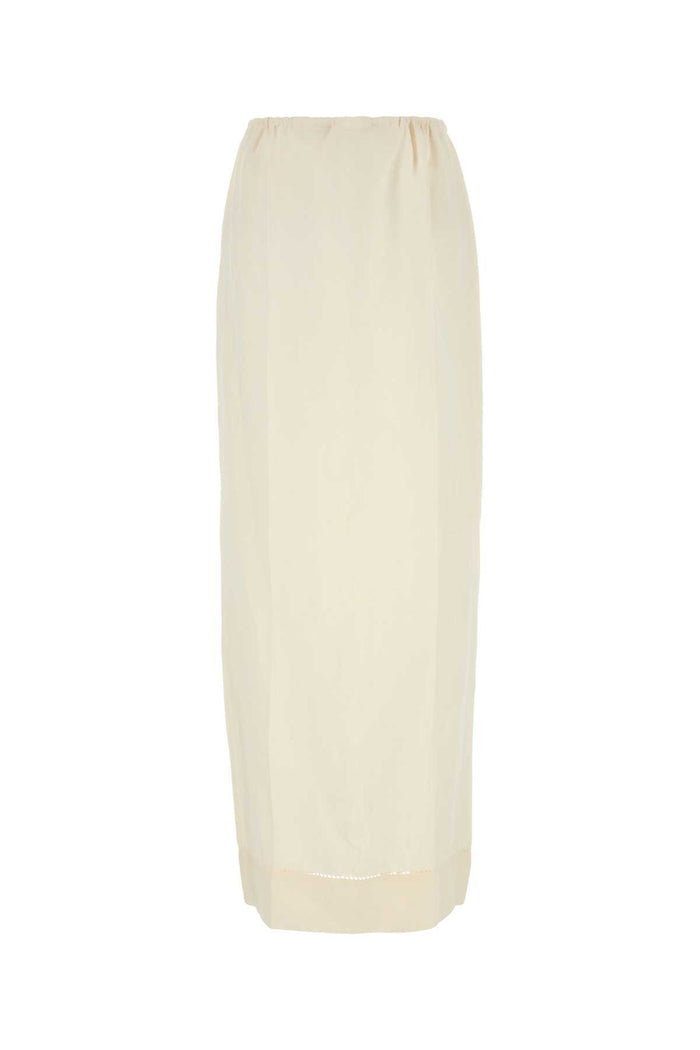 Prada Ivory Linen Skirt