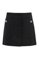 Prada Black Wool Mini Skirt