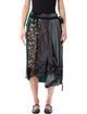 Prada Prada Technical Taffeta Patchwork Skirt