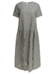 Apuntob Black Cotton Silk Dress