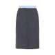 Prada Dark Grey Wool Blend Skirt