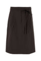 Prada Brown Stretch Poplin Skirt