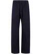 Apuntob Elastic Waist With Pockets Curved Legs Trousers
