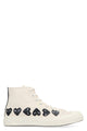 Comme Des Garçons Play Ivory Canvas Comme Des Garã§Ons X Converse Sneakers