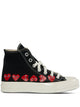 Comme Des Garçons Play Black Canvas Comme Des Garã§Ons X Converse Sneakers