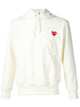 Comme Des Garçons Play Heart Appliqué Cotton Hoodie