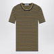 Prada Navy/Yellow Striped Stretch Cotton T-Shirt