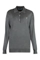 Prada Long Sleeve Knit Polo Shirt