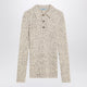Prada Natural Colour Polo In Wool Blend