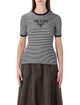 Prada Prada Silk Striped Sweater