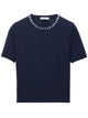 Prada Blue Virgin Wool Crewneck