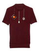 Prada Short-Sleeved Wool Shirt With Charms