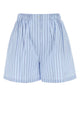Prada Embroidered Poplin Shorts