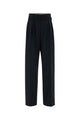 Prada Midnight Blue Wool Blend Palazzo Pant