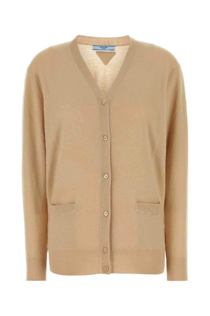 Prada Beige Cashmere Cardigan