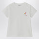 Il Gufo White T-Shirt With Embroidered Logo