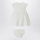 Il Gufo White Dress With Culotte In Viscose Poplin