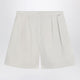 Prada Naturalcolored Bermuda Shorts In Gabardine