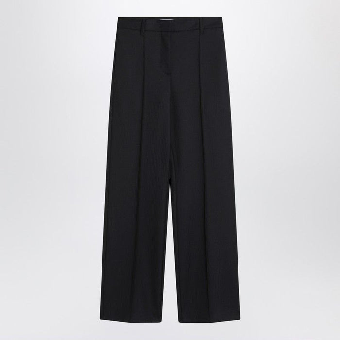 Prada  Blue Wool Wide Trousers