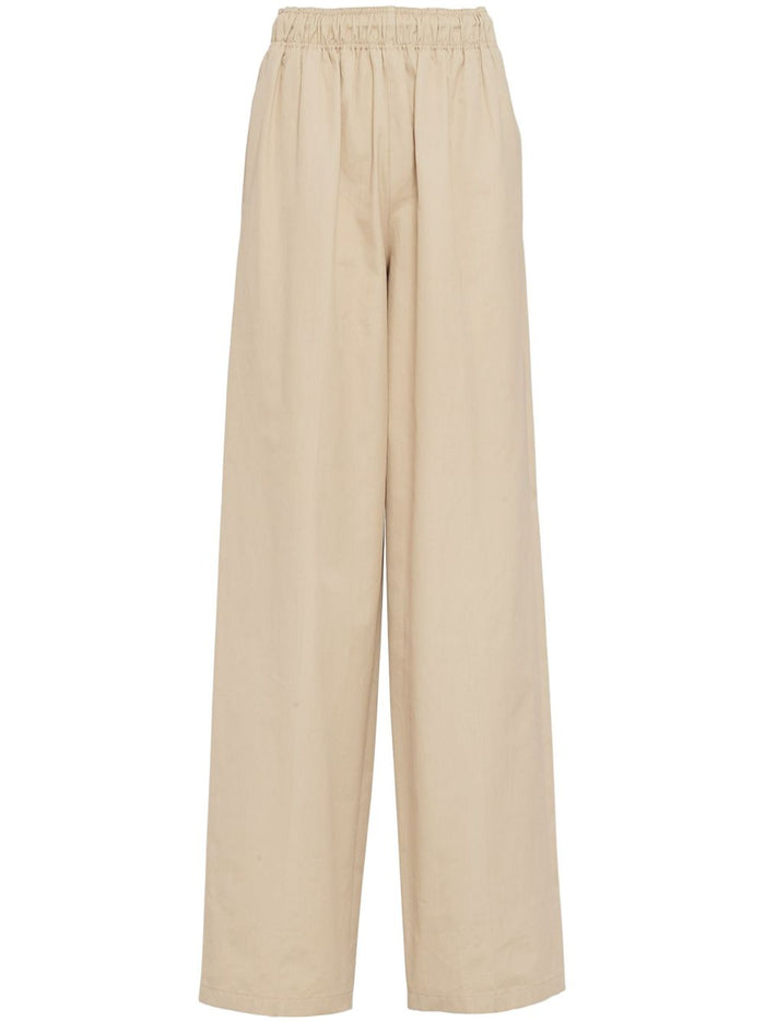Prada Cotton Poplin Wide-Leg