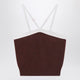 Prada  Top In Brown Wool And Cashmere