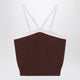 Prada Top In Brown Wool And Cashmere