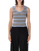 Prada Prada Striped Knit Tank Top
