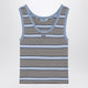 Prada Light Blue And White Striped Tank Top