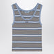 Prada Light Blue And White Striped Tank Top