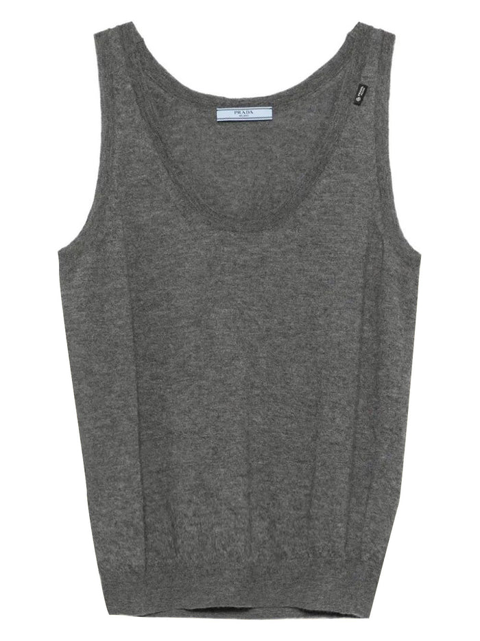 Prada Round Neck Cashmere Vest