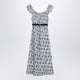 Prada Floralprint Pongee Dress In Light Blue