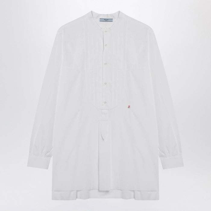 Prada White Cotton Canvas Shirt