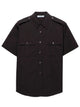 Prada Short-Sleeved Poplin Utility Shirt