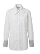 Prada Shirt With Striped Cuff Detail
