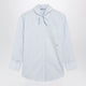 Prada Light Blue Cotton Shirt With Scarf