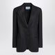 Prada  Blue Single-Breasted Jacket In Wool