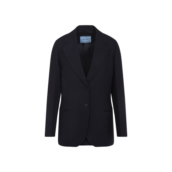 Prada Dark Blue Wool Blazer