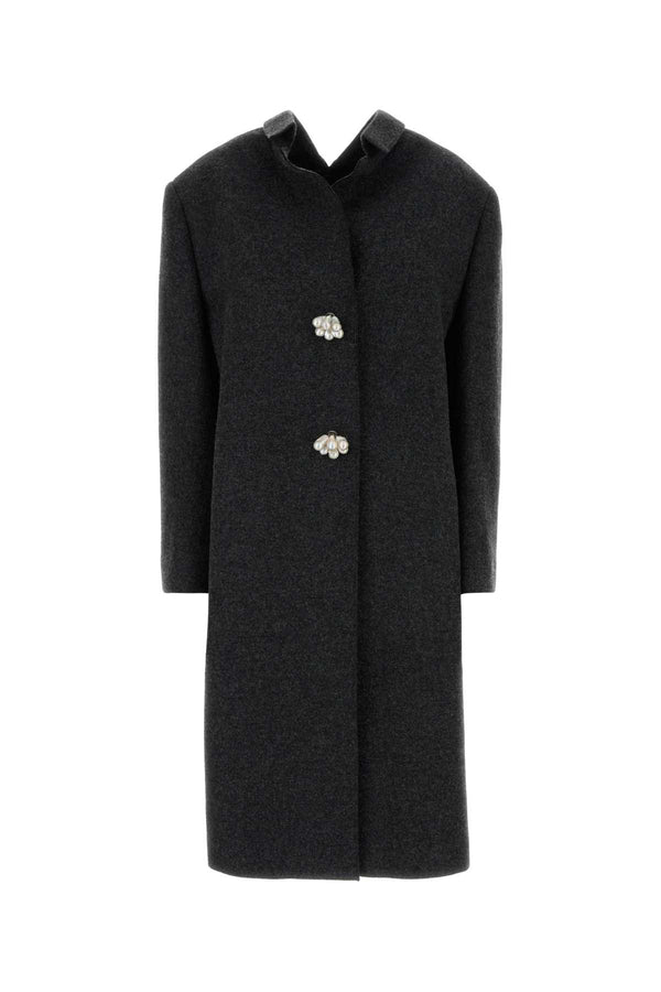 Prada Slate Wool Coat