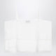 Prada White Linen And Lace Top
