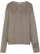 Prada Checked Cashgora Sweater