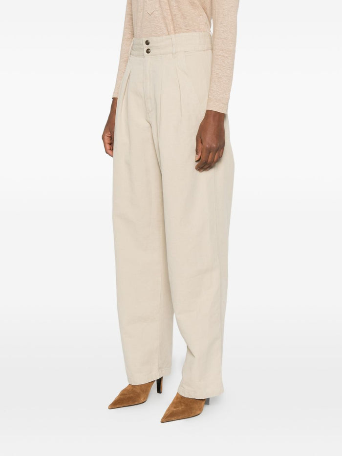 Isabel Marant Etoile Nadine Beige Bumper Trousers