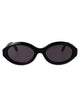 Palm Angels Shiny Black Acetate Sunglasses