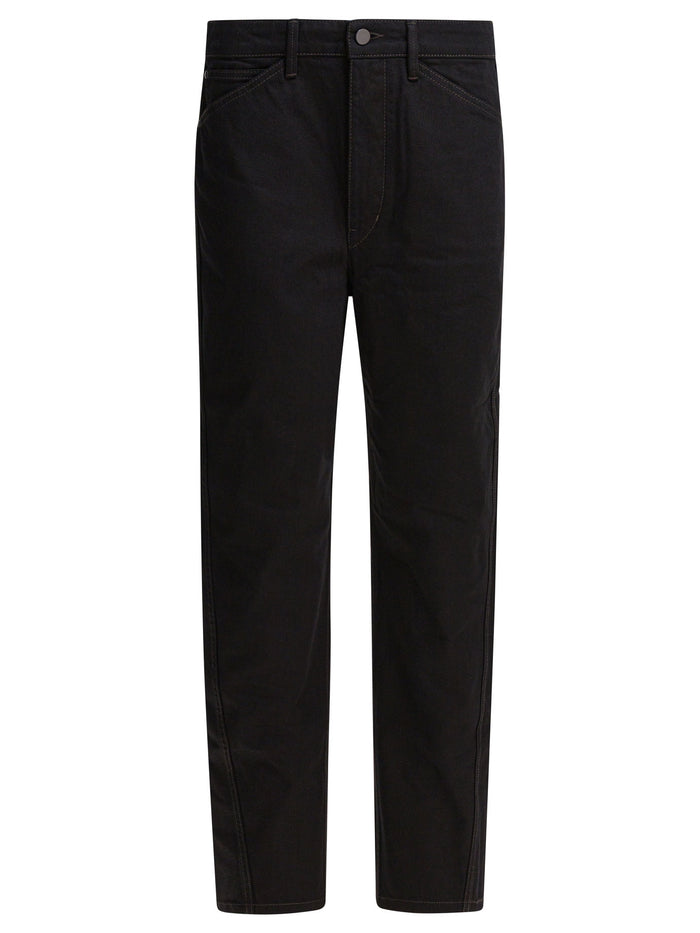 Lemaire Black Cotton Jeans