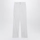Lemaire Highwaisted Straightleg Jeans With Belt In White Denim