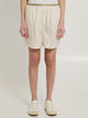 Lemaire White Cotton Silk Shorts